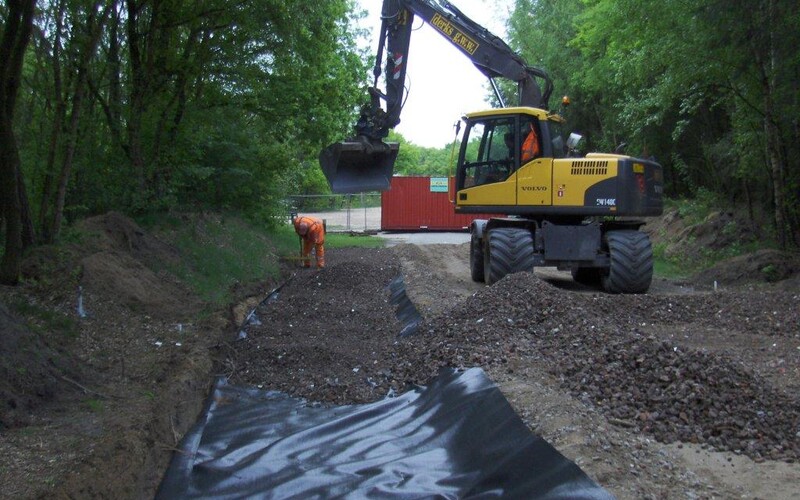 Well toegangsweg bezoekerscentrum Maasduinen