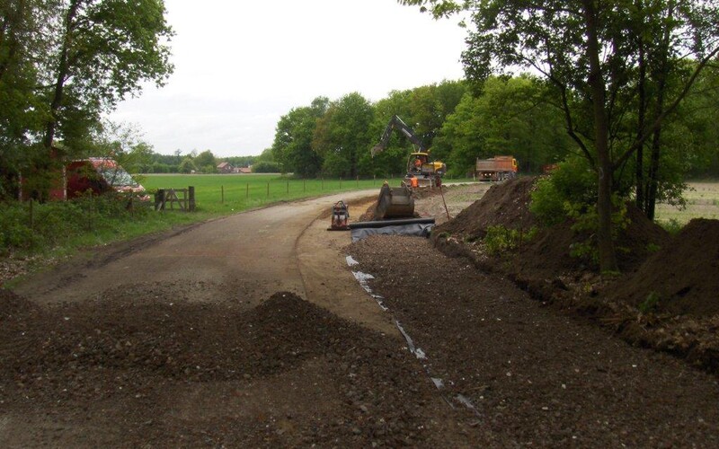 Well toegangsweg bezoekerscentrum Maasduinen