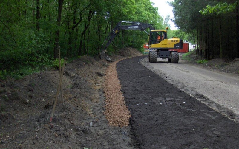 Well toegangsweg bezoekerscentrum Maasduinen