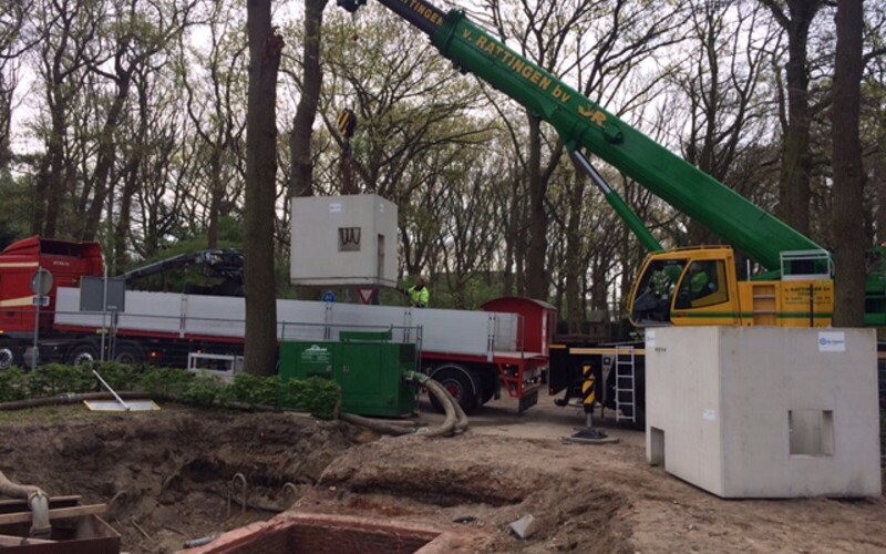 Venlo realiseren betonput in een bestaande gemaalput.