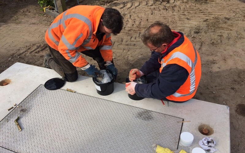 Venlo realiseren betonput in een bestaande gemaalput.