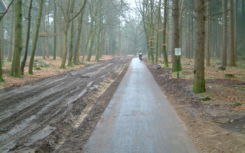 Oss aanleg fietspad Herpenduin